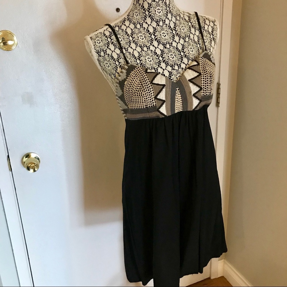 Stella sky crochet short dress